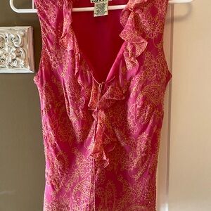 Beautiful and bright blouse! Lovely embellishments! New without tags.
